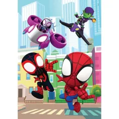 Spidey și prietenii săi minunați puzzle maxi supercolor de 60 de piese - Clementoni imaginea 2