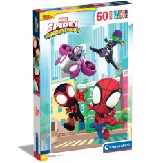 Spidey și prietenii săi minunați puzzle maxi supercolor de 60 de piese - Clementoni imaginea 1