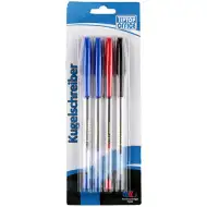 Spirit: 4 bucăți set pix 1.0mm (2 bucăți albastru, 1 bucată negru și 1 bucată roșie)