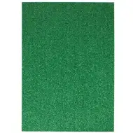 Spirit: Burete spumă sclipici foaie decorativă verde A4 1bc