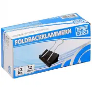 Spirit: clamă de metal pentru documente 32mm pachet de 12 bucăți