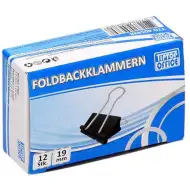 Spirit: clamă metalică pentru documente 19mm pachet de 12 bucăți