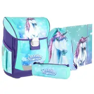 Spirit: Cool Little Dream unicorn ergonomic rucsac, ghiozdan set de 4 bucăți