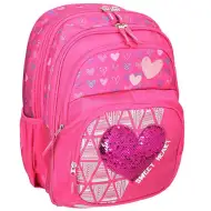 Spirit: Culoarea roz glitter inimioară rucsac, ghiozdan ergonomic