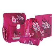 Spirit: Fluture cu flori 4 bucăți Cool ergonomic set rucsac pentru școală