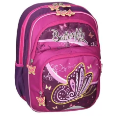 Spirit: Fluture mov-roz rucsac, ghiozdan ergonomic imaginea 4