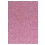 Spirit: Foaie decorativă sclipici burete culoarea roz A4 1bucată