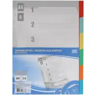 Spirit: Foaie despărțitor plastic pentru mapă 6bc de mărimea A4