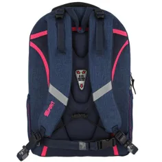 Spirit: Freedom ghiozdan rotunjit albastru si roz, rucsac 46x33x22cm imaginea 2