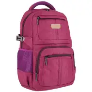 Spirit: Geantă școlară rotunjită cu patru compartimente Etty rucsac 45x35x18cm