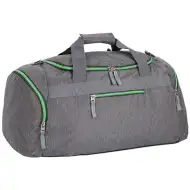 Spirit: gri geantă de sport verde neon fermoar 55x31x41cm