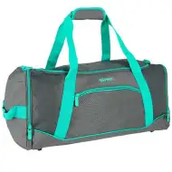 Spirit: Gym geantă de sport turquoise-gri 20x51x23cm