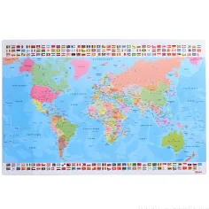 Spirit: Harta lumii cu steaguri suport de birou 60x40cm