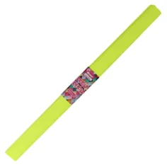 Spirit: Hârtie creponată fluorescentă de culoare galbenă 200x50cm