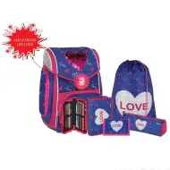 Spirit: Heart love 5 bucăți set rucsac cu accesorii și lumini LED