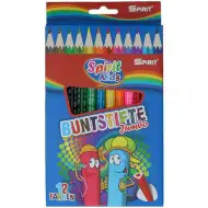 Spirit: Jumbo triunghi creioane colorate set 12 bucăți