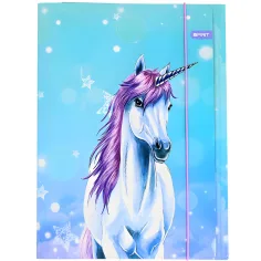Spirit: Little Dream mapă elastică cu unicorni A/4