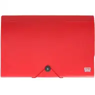 Spirit: Mapă pentru documente A4 cu 12 compartimente culoarea roșie
