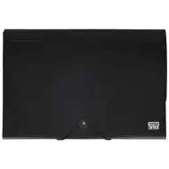 Spirit: mapă pentru documente A4 cu 12 compartimente negru