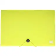 Spirit: mapă pentru documente A4 mărime cu 12 compartimente neon galben