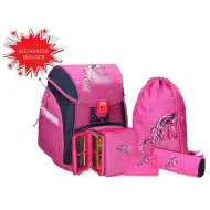 Spirit: Model 3D de cai set ghiozdan ergonomic din 5 piese cu iluminare LED 34x22x41cm