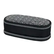 Spirit: My Bag gri și negru penar oval două compartimente