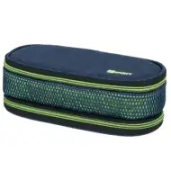 Spirit: My Bag neon verde și albastru penar două compartimente