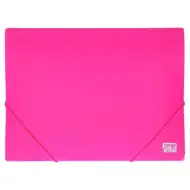 Spirit: Neon pink mapă plastic cu elastic mărimea A4