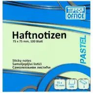 Spirit: Pastel verde sticky notes 100file, 75x75mm