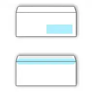 Spirit: Plic alb cu fereastra în dreapta LA/4 11x23cm 1 bucată