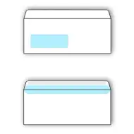 Spirit: Plic alb cu fereastră în stânga LA/4 11x23cm 1 bucată