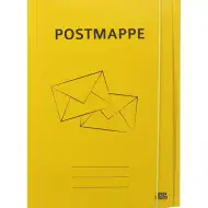 Spirit: Postmappe galben carton de cauciuc dosar A4