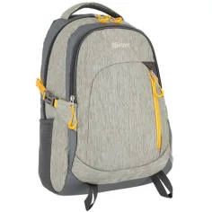 Spirit: Rucsac gri, galben cu colțuri rotunjite 48x31x20cm