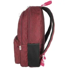 Spirit: SHADE bordeaux rucsac, ghiozdan trei compartimente rotunjit 43x29x21cm imaginea 3