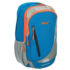 Spirit: Stilo ghiozdan albastru-gri-portocaliu, rucsac 47x21x21cm imaginea 2