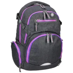 Spirit: Stinger ghiozdan rucsac ergonomic premium gri închis-mov 26x32x44cm imaginea 4