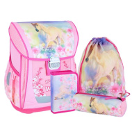 Spirit: Tânăr și Sălbatic set de 4 genți școlare roz 38x28x17cm