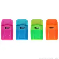 Spirit: Trios 3 in 1 ascuțitoare două găuri și radieră mai multe culori 1bc