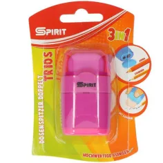 Spirit: Trios 3in1 2 gaură ascuțitoare și radieră mai multe culori 1bc pachet imaginea 2
