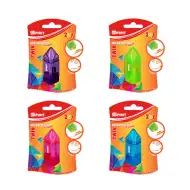 Spirit: Twin ascuțitoare și radieră 2 in 1 mai multe culori 1 bucată pachet