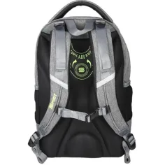 Spirit: Urban ghiozdan ergonomic gri-negru-galben, rucsac 46x33x22cm imaginea 2