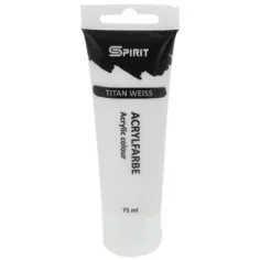 Spirit: Vopsea acrilică albă de 75ml