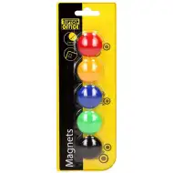 Spirit: White Board magnet colorat 30mm set 5 bucăți