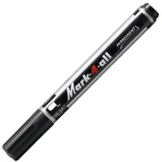 Stabilo: Mark-4-All vârf rotund marker cu alcool culoarea neagră