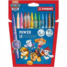 Stabilo: Paw Patrol Power creion cu vârf gros 12 bucăți set