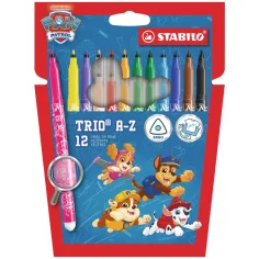 Stabilo: Patrula Câinilor Trio A-Z creioane colorate triunghiulare set de 12 bucăți imaginea 1