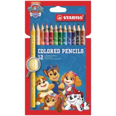 Stabilo: Set de creioane colorate groase Paw Patrol 12 bucăți imaginea 1