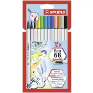 Stabilo: Pen 68 brush set 12 bucăți