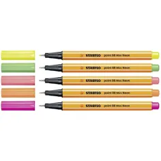 Stabilo: Point 88 Mini neon set 5 bucăți imaginea 2