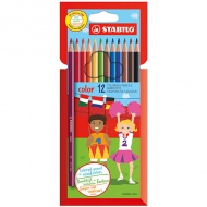 Stabilo: set creioane colorate 12 bucăți set